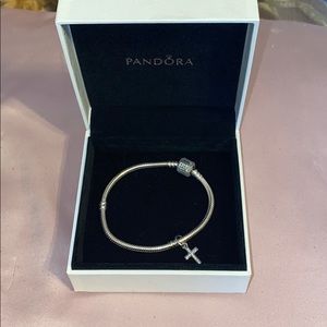 Pandora Bracelet With Cross Charm